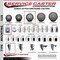Service Caster 4'' Gray Poly Wheel Swivel Top Plate Caster Set with 2 Posi Brakes 2 Rigid, 4PK SCC-20S414-PPUB-PLB-2-R-2 - alternate 2
